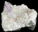 Stunning Amethyst Crystal with Calcite - Namibia #46020-2